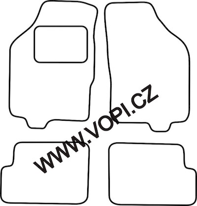 Autokoberce Lancia Ypsilon 2007 - 06/2011 Carfit (2515)